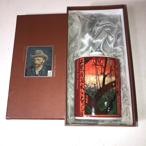 Vincent Van Gogh The Plum Tree Ceramic Diffuser Bottle,Small Vase,pet/smoke free - Picture 13 of 15